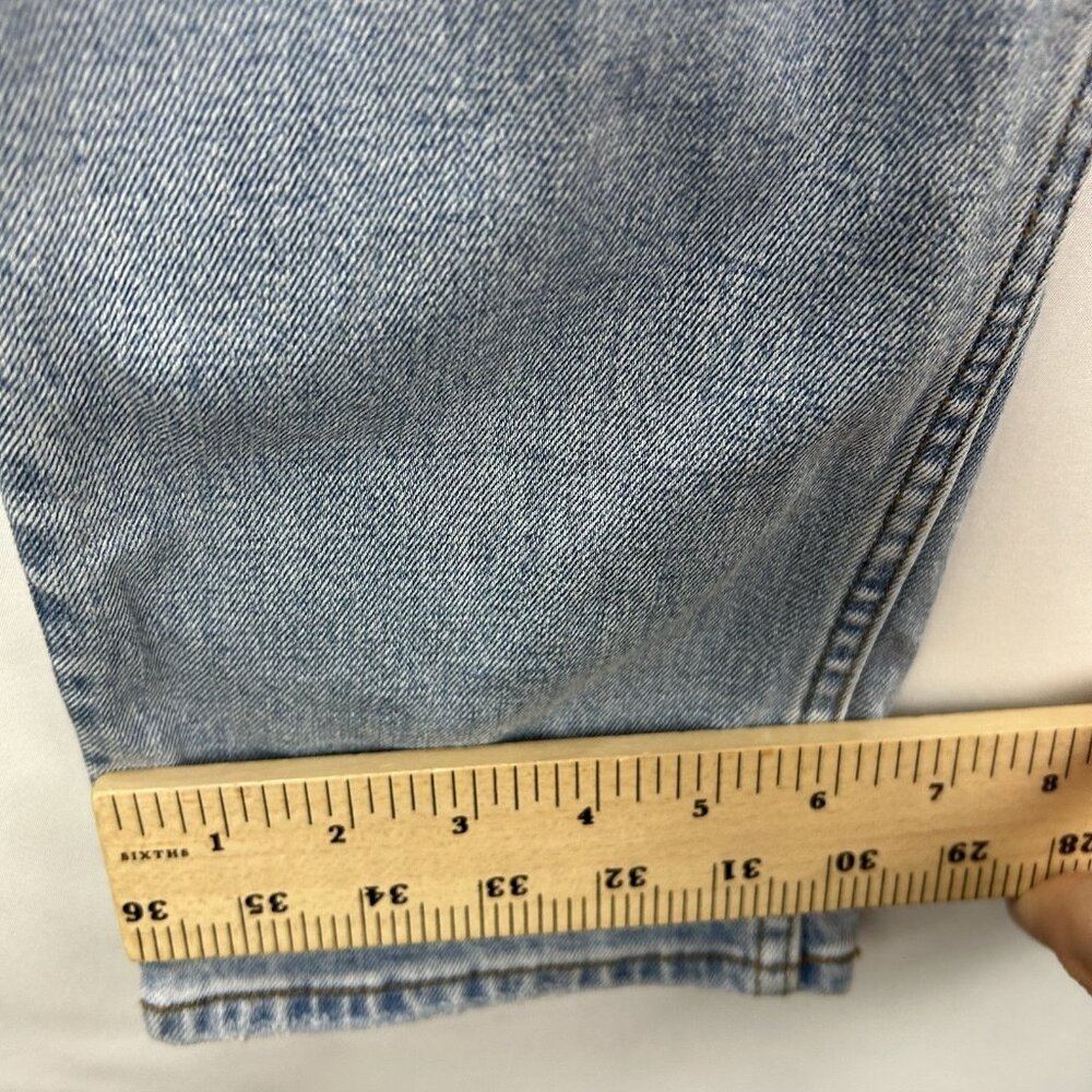 Abercrombie & Fitch Sz 28/6 90s Slim Straight Ultra High Rise Jeans Light Wash - Picture 6 of 14